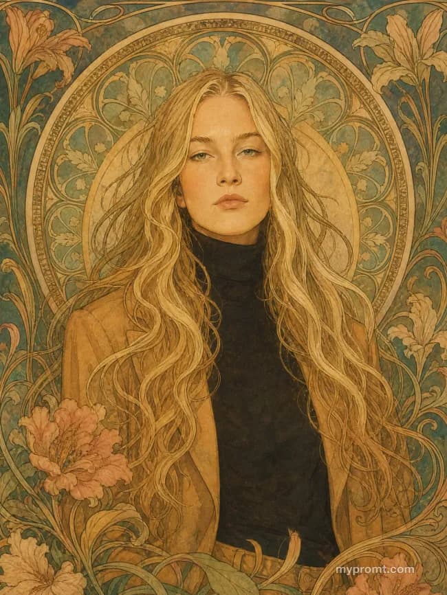 Art Nouveau lithograph — example 2