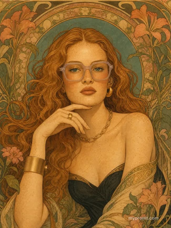 Art Nouveau lithograph — example 3