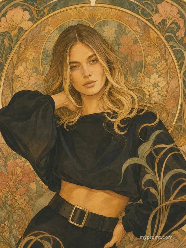 Art Nouveau lithograph — example 4