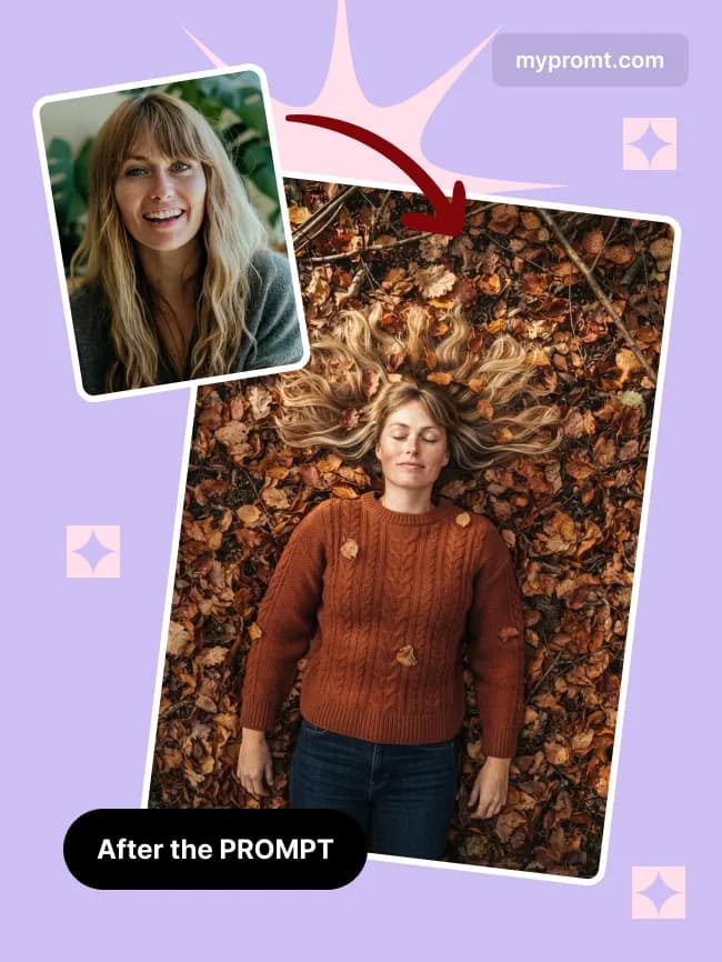 Autumn forest overhead portrait — example 2
