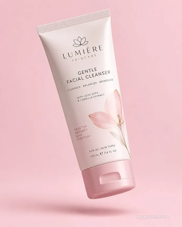 Floating product mockup — example 4