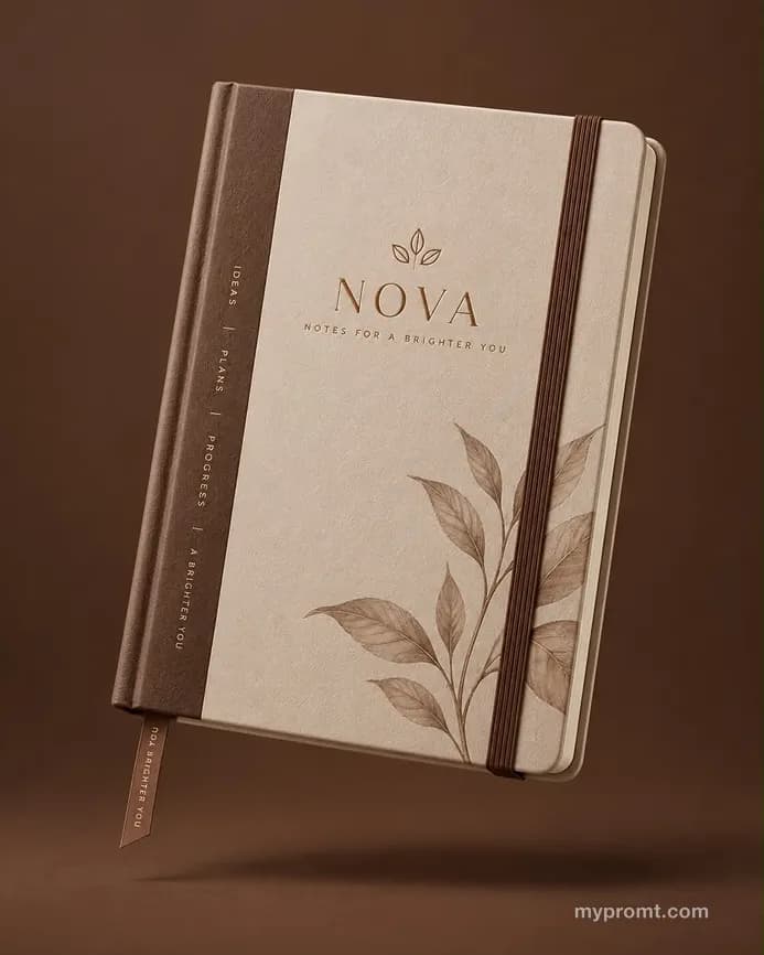 Floating product mockup — example 7