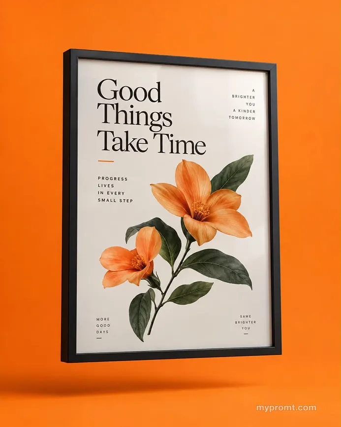 Floating product mockup — example 8
