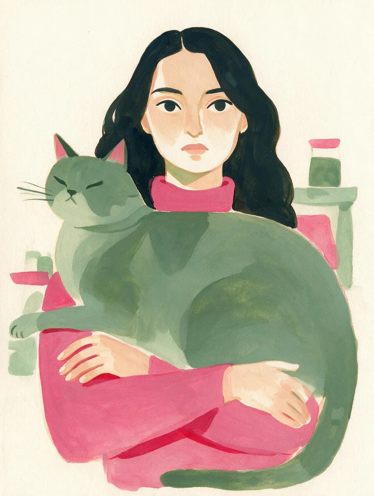 Gouache character illustration — example 13