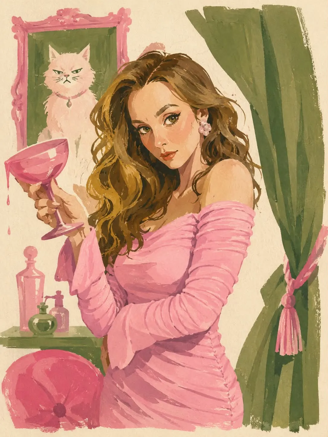 Gouache character illustration — example 5