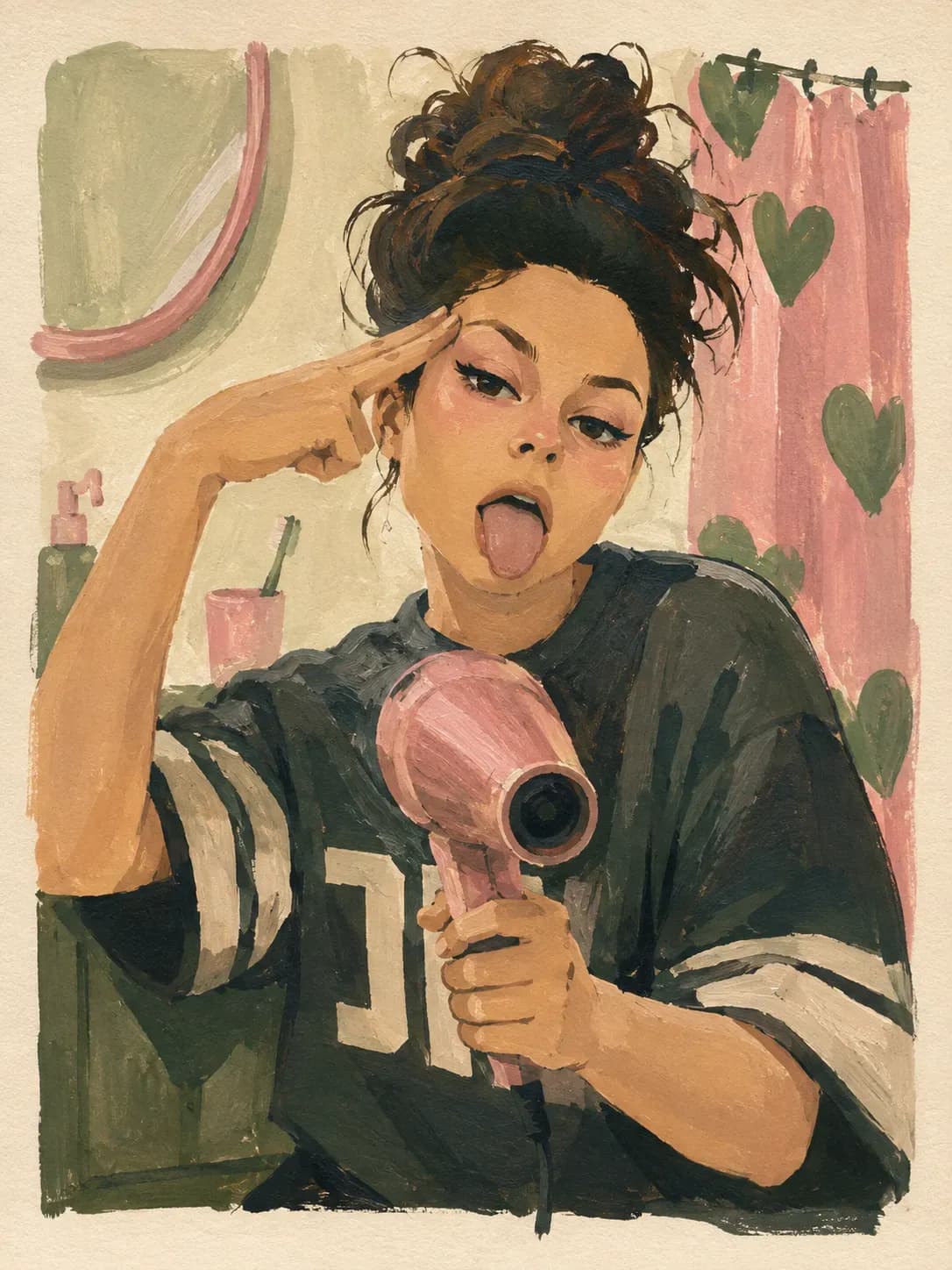 Gouache character illustration — example 7