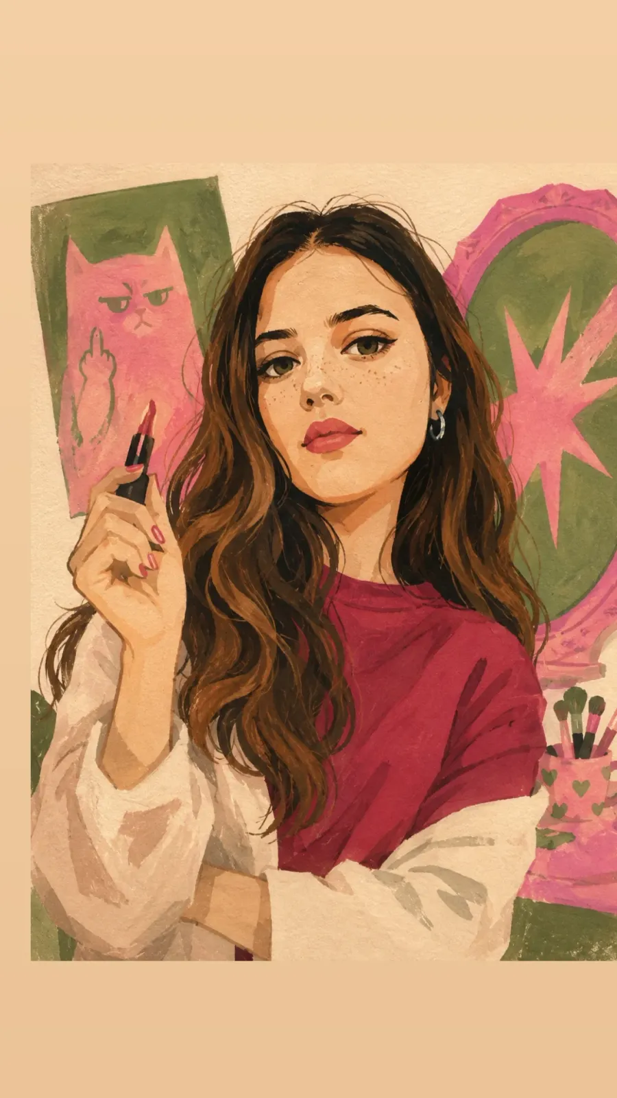 Gouache character illustration — example 8