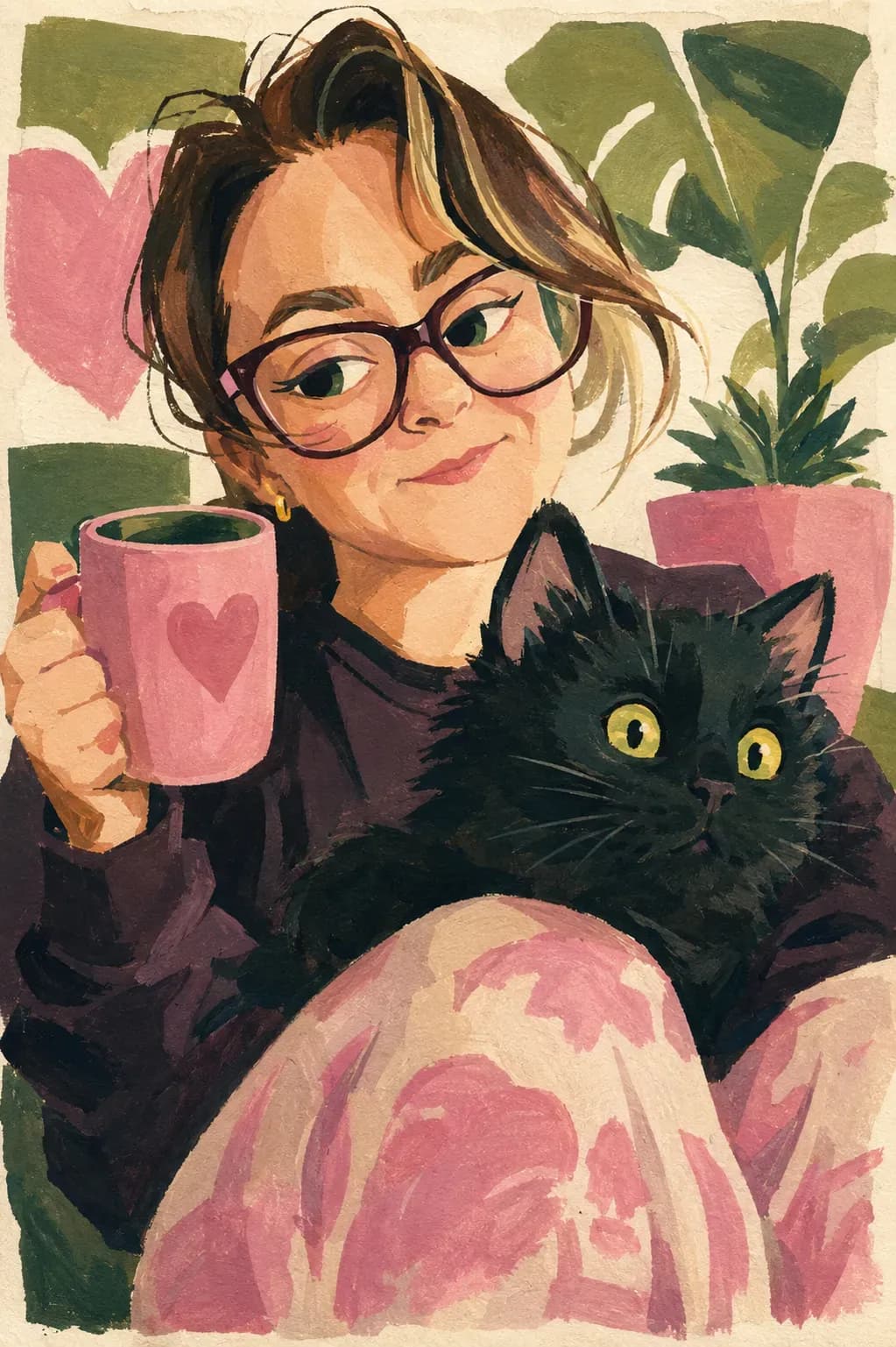 Gouache character illustration — example 10