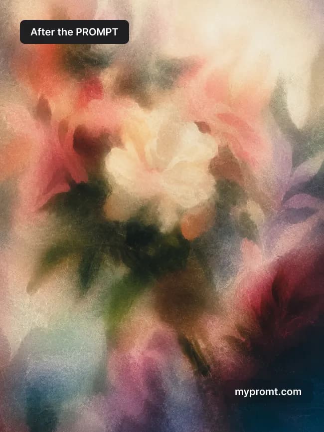 Grainy airbrush abstract from any photo — AI prompt result (after)