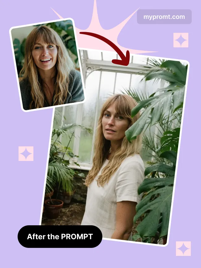Victorian glasshouse portrait — example 2