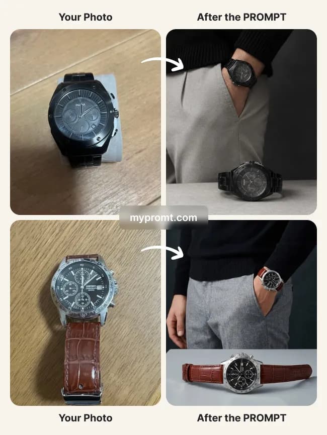 Scandinavian double-watch campaign shot — example 2