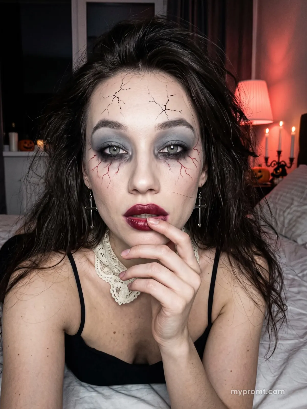 Spider makeup night kitchen — example 2