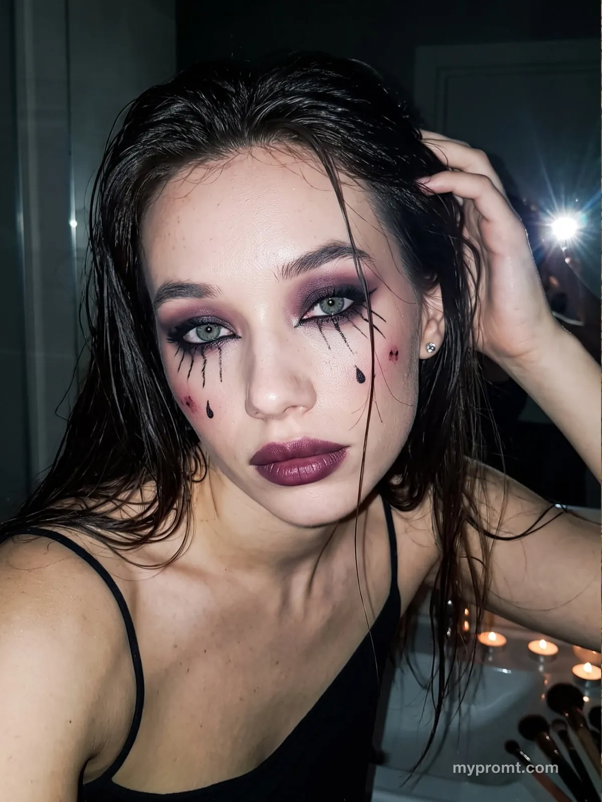 Spider makeup night kitchen — example 3