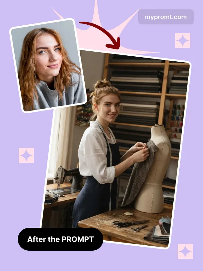 Tailor's atelier portrait — example 2