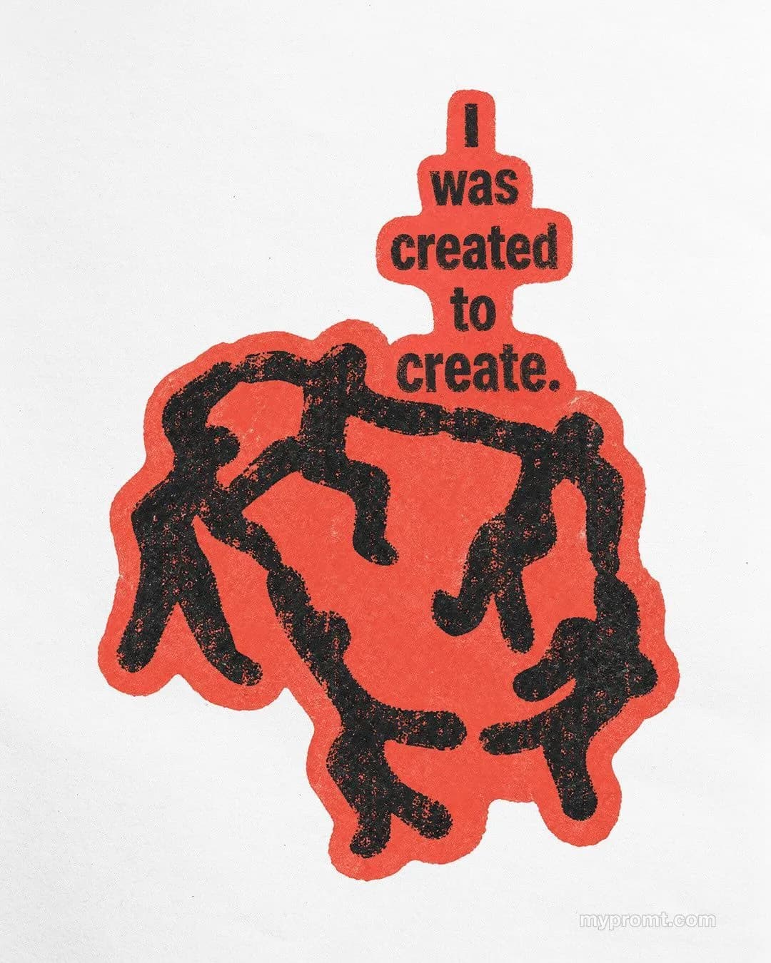 Two colour ink stamp — example 4