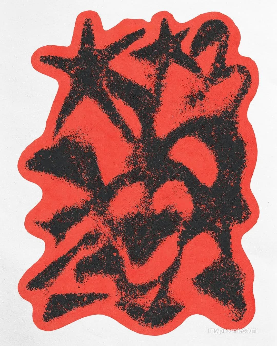 Two colour ink stamp — example 5